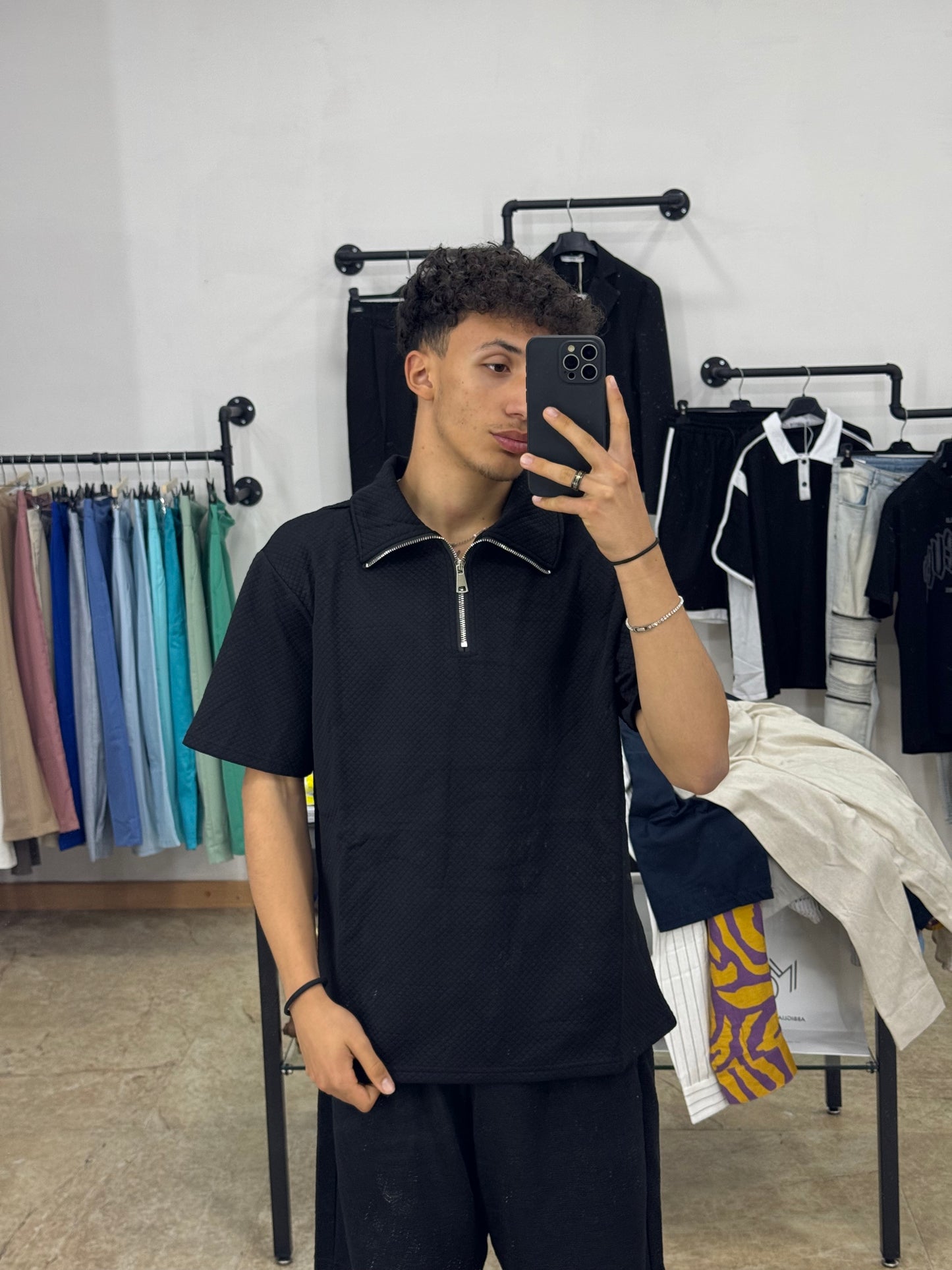 POLO ZIP BLACK MOD ZARA