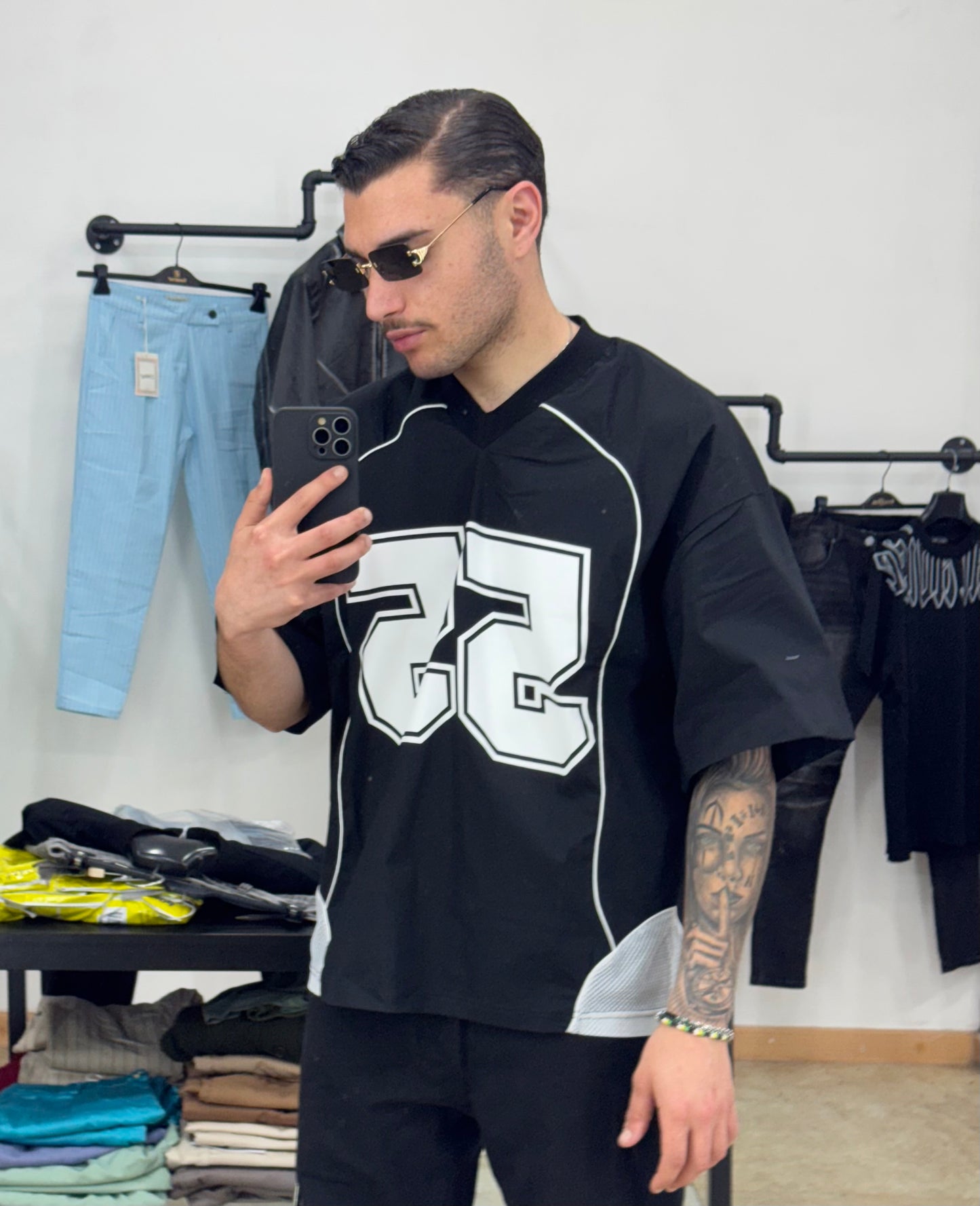 T SHIRT NEW BASKETBALL BLACK