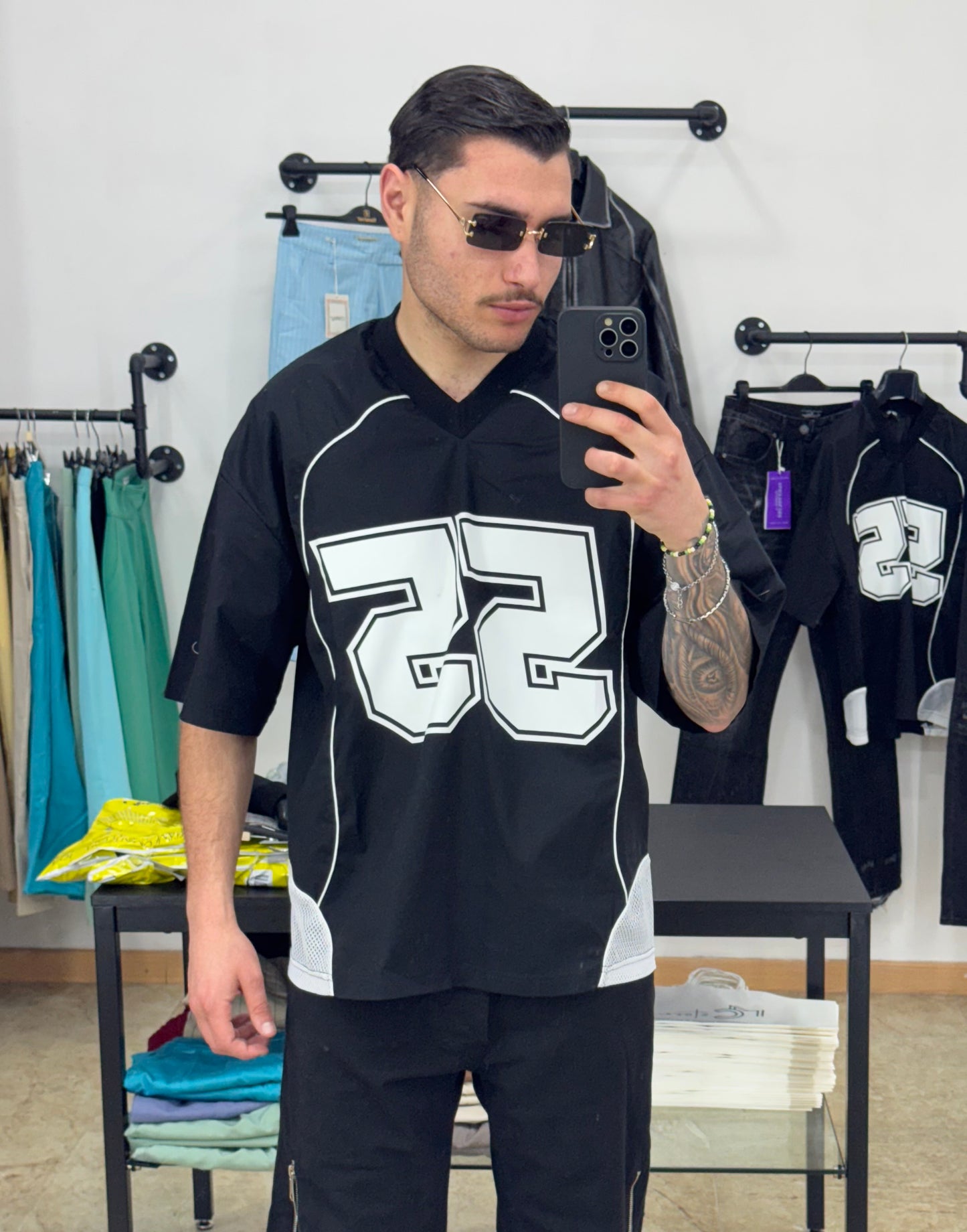 T SHIRT NEW BASKETBALL BLACK