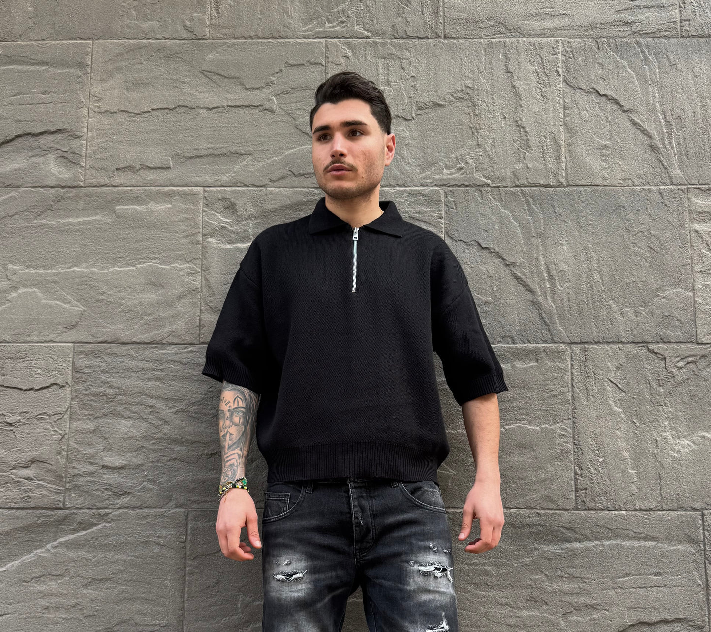 POLO MOD ZARA BLACK ZIP