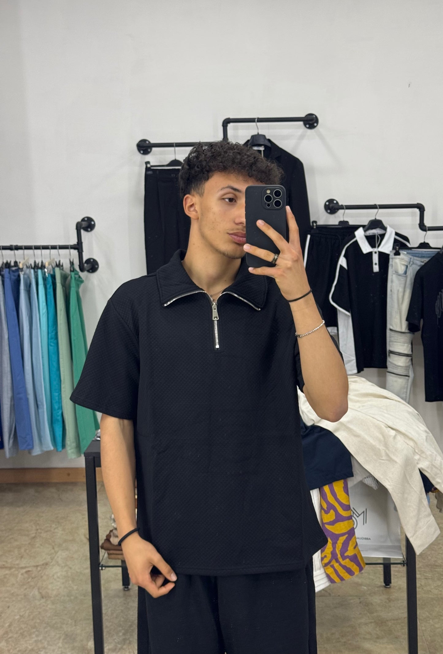 POLO ZIP BLACK MOD ZARA