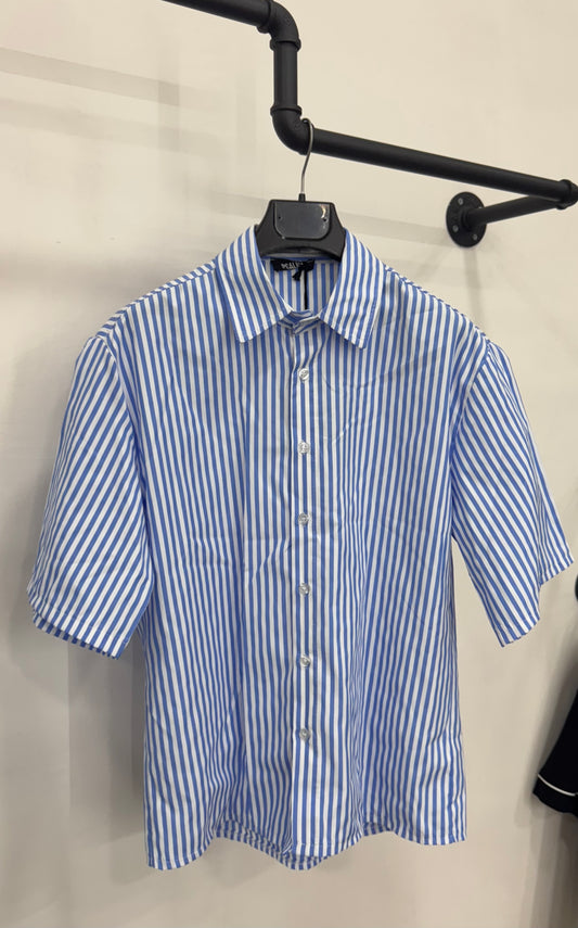 CAMICIA LOVE SS25 BLU